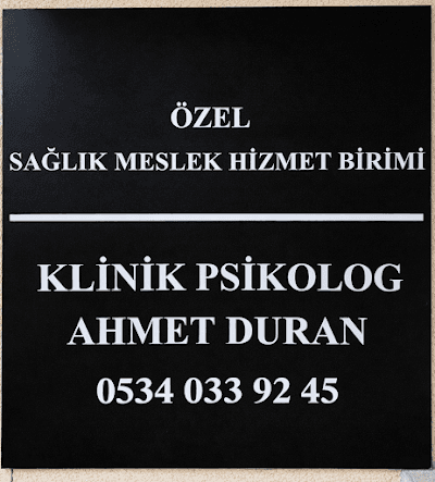 Klinik Psikolog Ahmet Duran